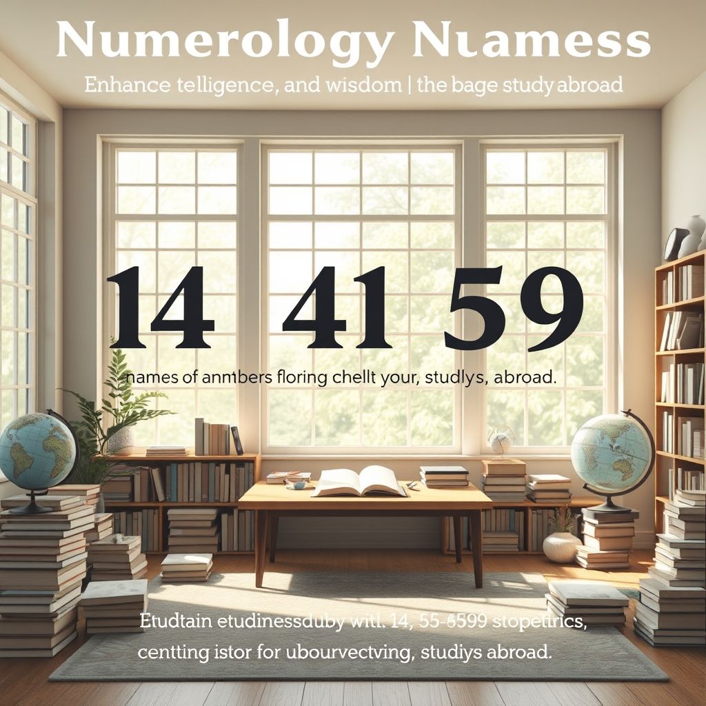 ตั้งชื่อเลขศาสตร์ 14 41 55 59 เสริมสติปัญญา รอบรู้ เรียนต่อต่างประเทศ